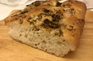 mushroom focaccia 