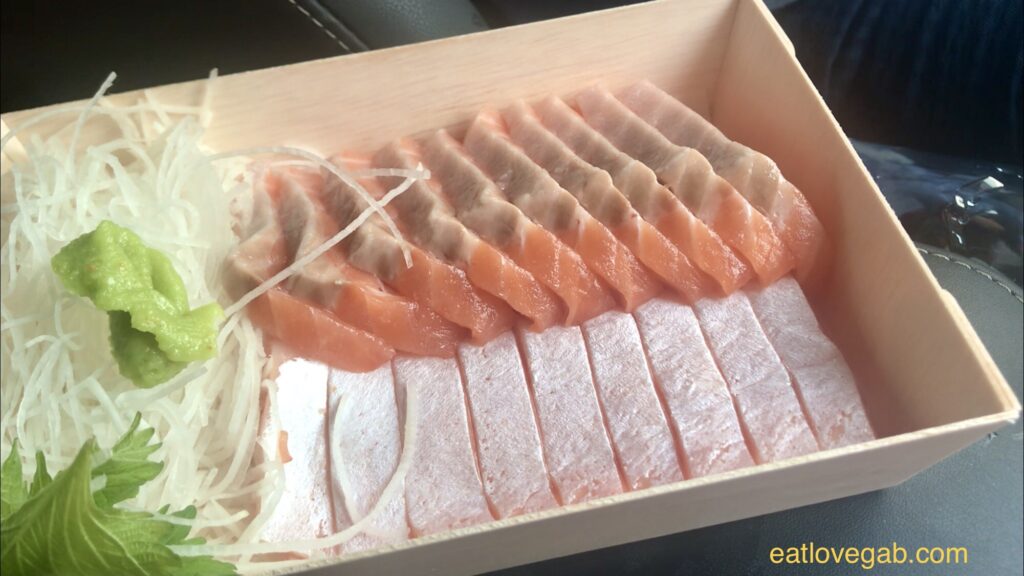 salmon sashimi