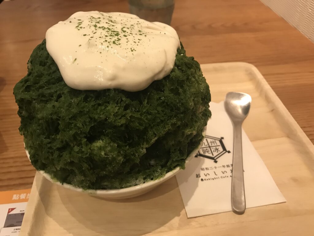 matcha shaved ice